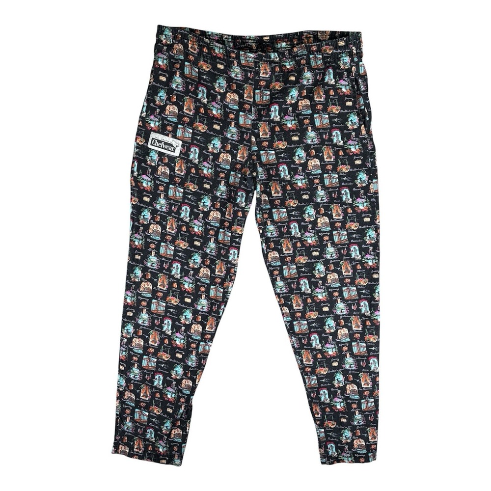 Vintage Chefwear Landmarks Unisex Chef Pant Made in USA 100% Cotton Size M